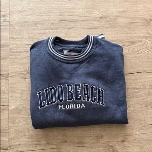 Lido Beach Florida Navy Sweatshirt